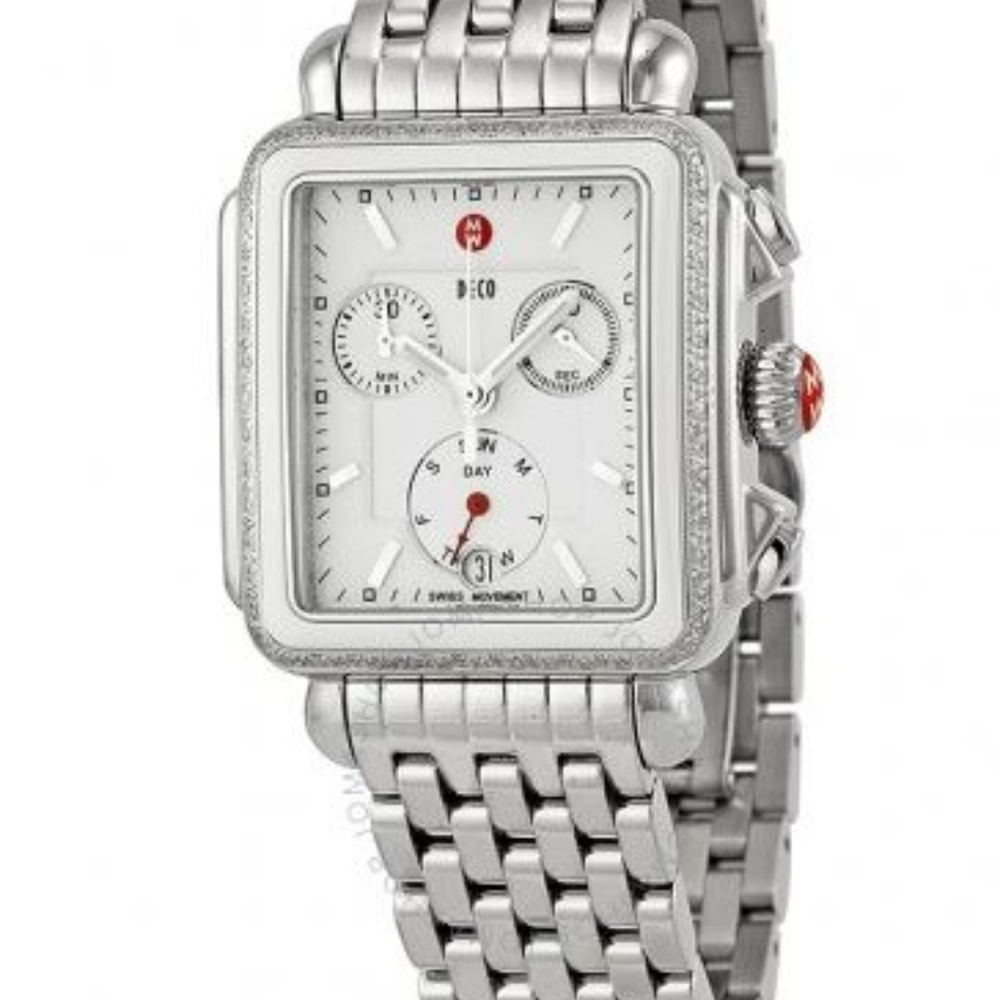 Michele Art Deco - MICHELE Deco Diamond Chronograph Watch